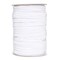 White Elastic Bands 1/4 Flat Elastic Cord Stretch Strap - 6mm 50 Yds Roll of Elastic Straps Braided Elastic Band - 1 4 Inch Elastics for Sewing and Elastic Crafting
